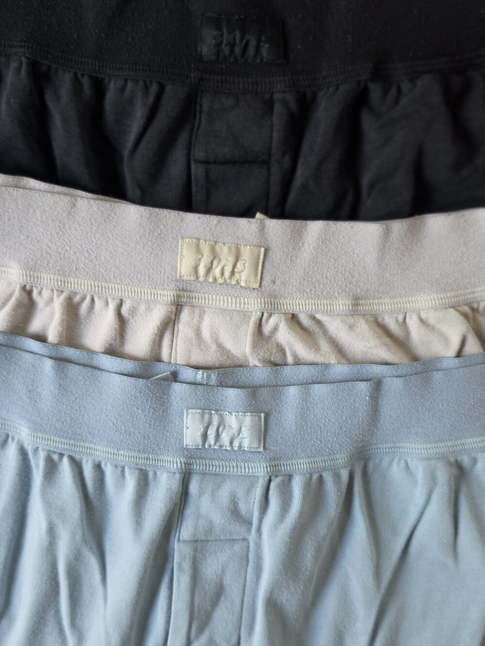 SKIMS Pajama Pants Set in Black, Cream, Light Blue - Picture 2 of 5
